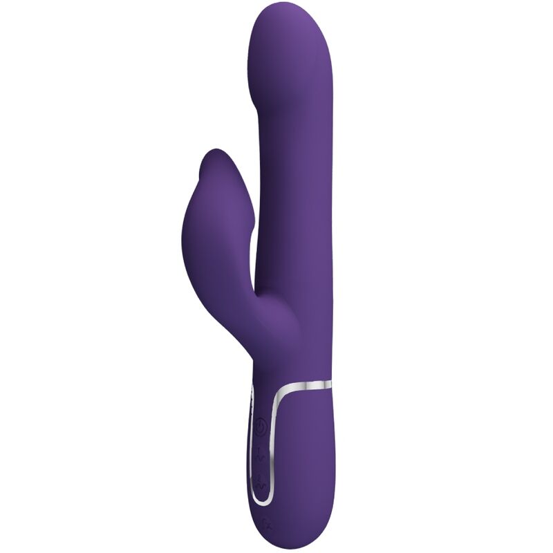 PRETTY LOVE - VIBRATORE CONIGLIO ZALIN PERLE 4 IN 1 VIOLA