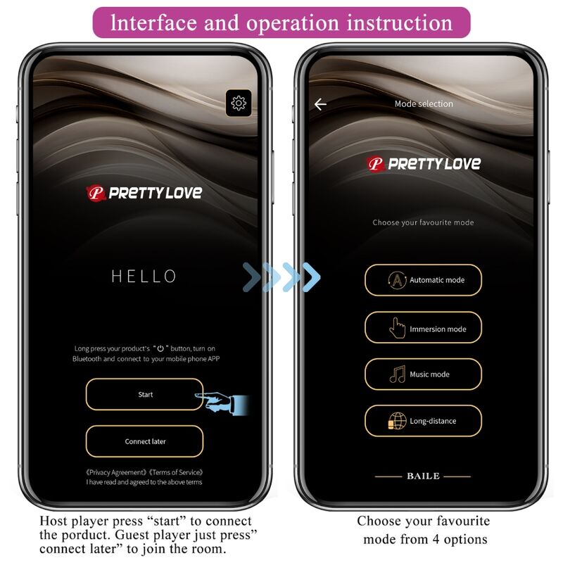 PRETTY LOVE - VIBRATORE ELETTROSHOCK HECTOR APP GRATUITA VIOLET
