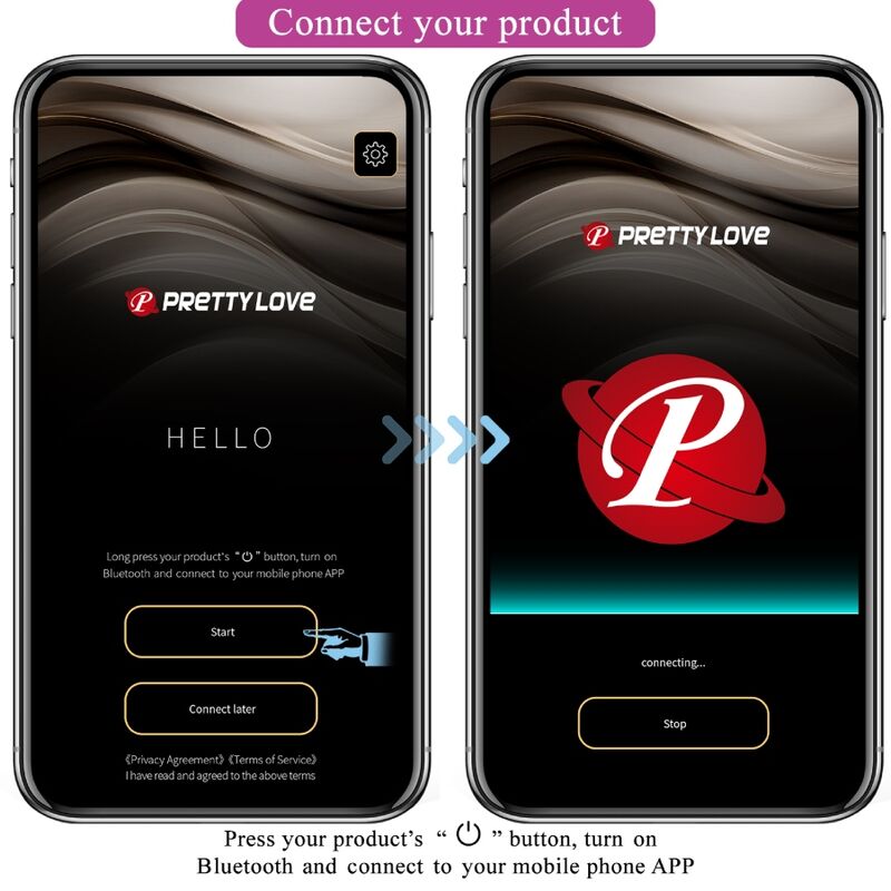 PRETTY LOVE - VIBRATORE ELETTROSHOCK HECTOR APP GRATUITA VIOLET