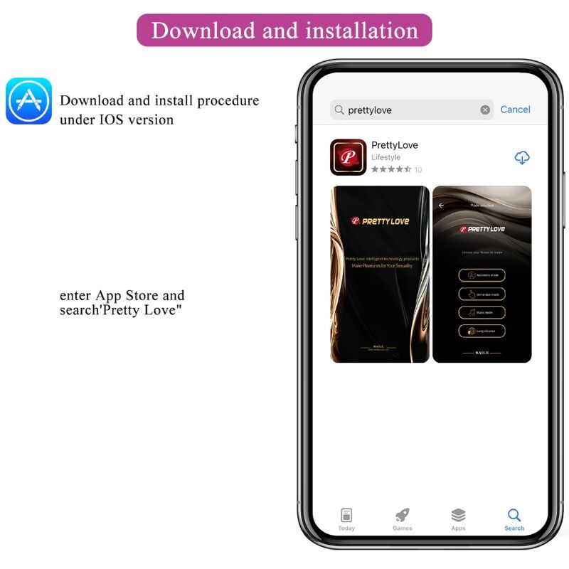 PRETTY LOVE - VIBRATORE ELETTROSHOCK HECTOR APP GRATUITA VIOLET
