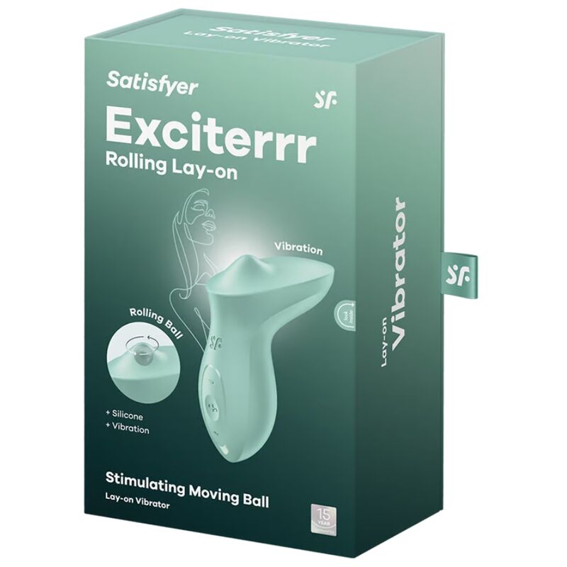 SATISFYER - VIBRATORE CLITORIDEO DA APPOGGIO ALLA MENTA ECCITANTE
