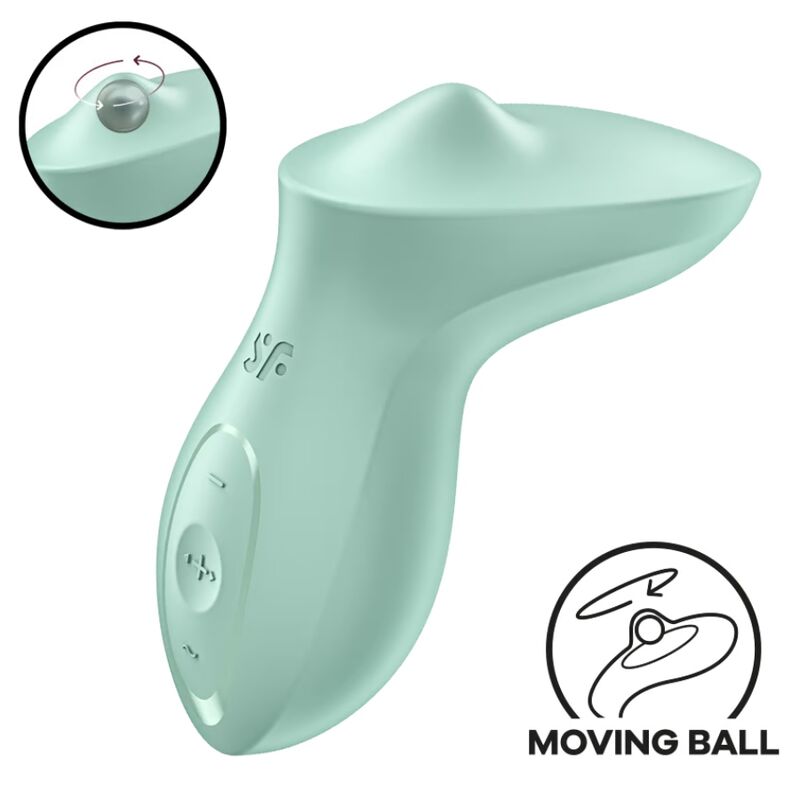 SATISFYER - VIBRATORE CLITORIDEO DA APPOGGIO ALLA MENTA ECCITANTE