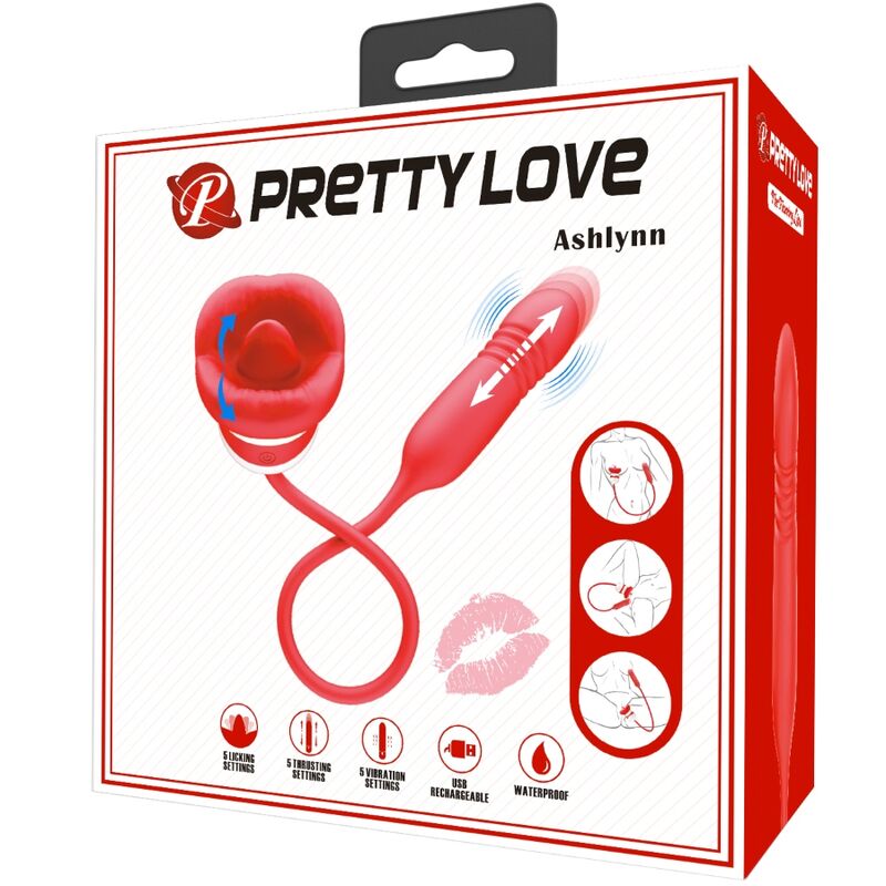 PRETTY LOVE - ASHLYNN MASTURBATORE CON BOCCA ROSSA