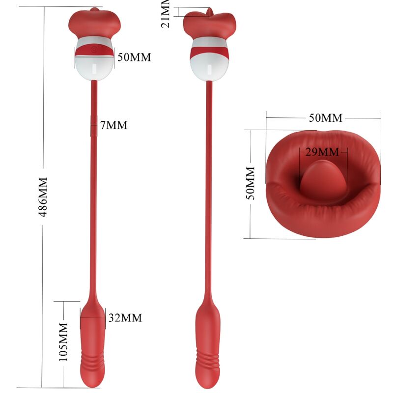 PRETTY LOVE - MASTURBADOR DE BOCA ROJA ASHLYNN