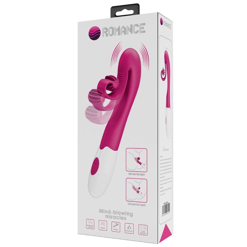 ROMANCE - VIBRATORE E STIMOLATORE ROSA 30 VELOCITÀ