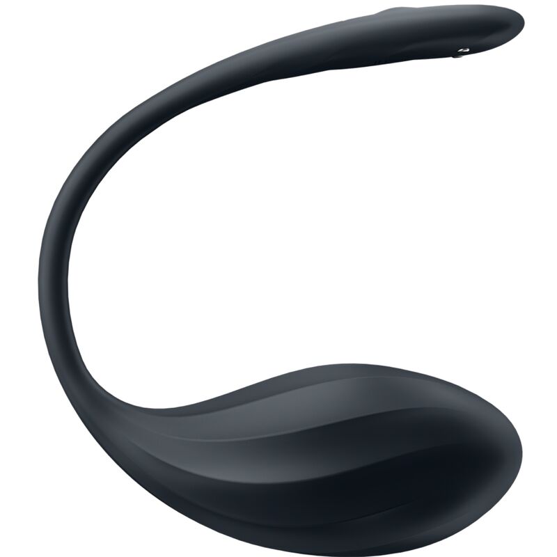 SATISFYER - ESTIMULADOR DE PUNTO G CON PÉTALOS ACANALADOS, CONTROL REMOTO, APLICACIÓN GRATUITA, NEGRO