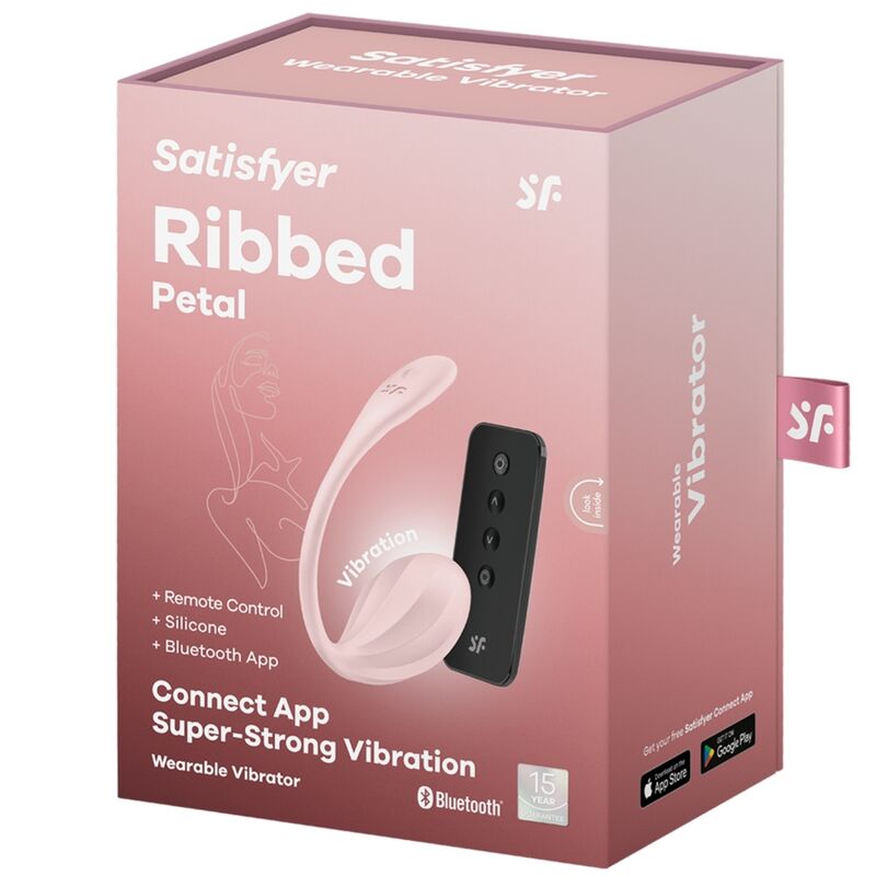 SATISFYER - STIMOLATORE TELECOMANDATO PER IL PUNTO G A FORMA DI PETALO A COSTINE ROSA CON APP GRATUITA