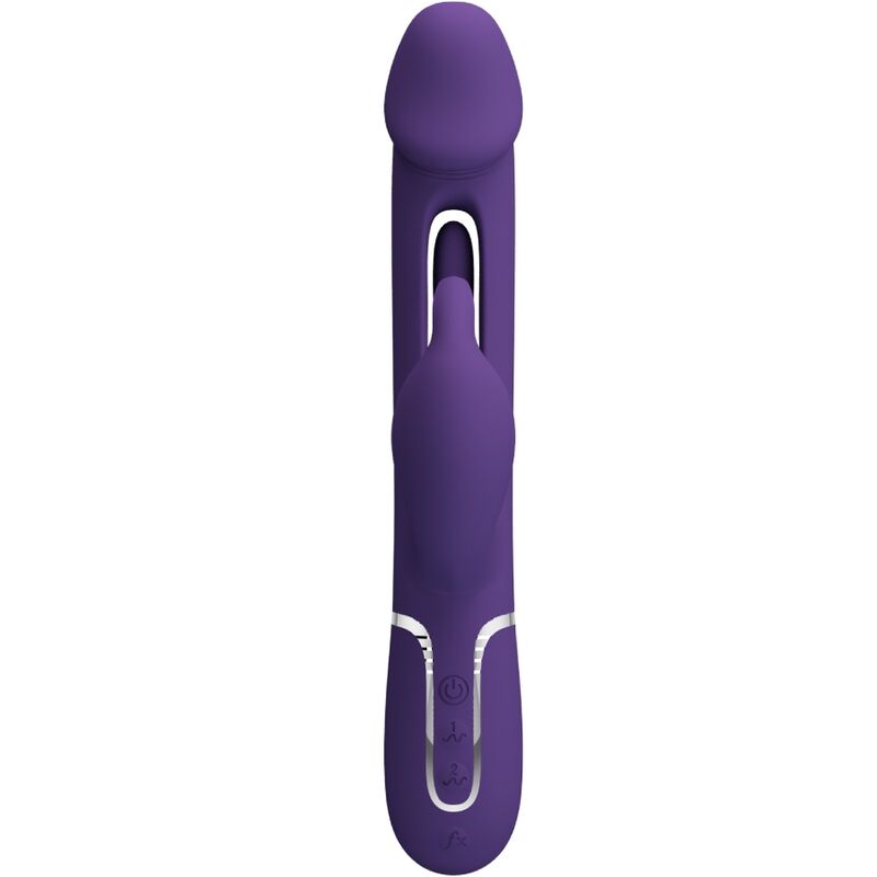PRETTY LOVE - KAMPAS RABBIT 3 IN 1 VIBRATORE MULTIFUNZIONE CON LINGUA VIOLA