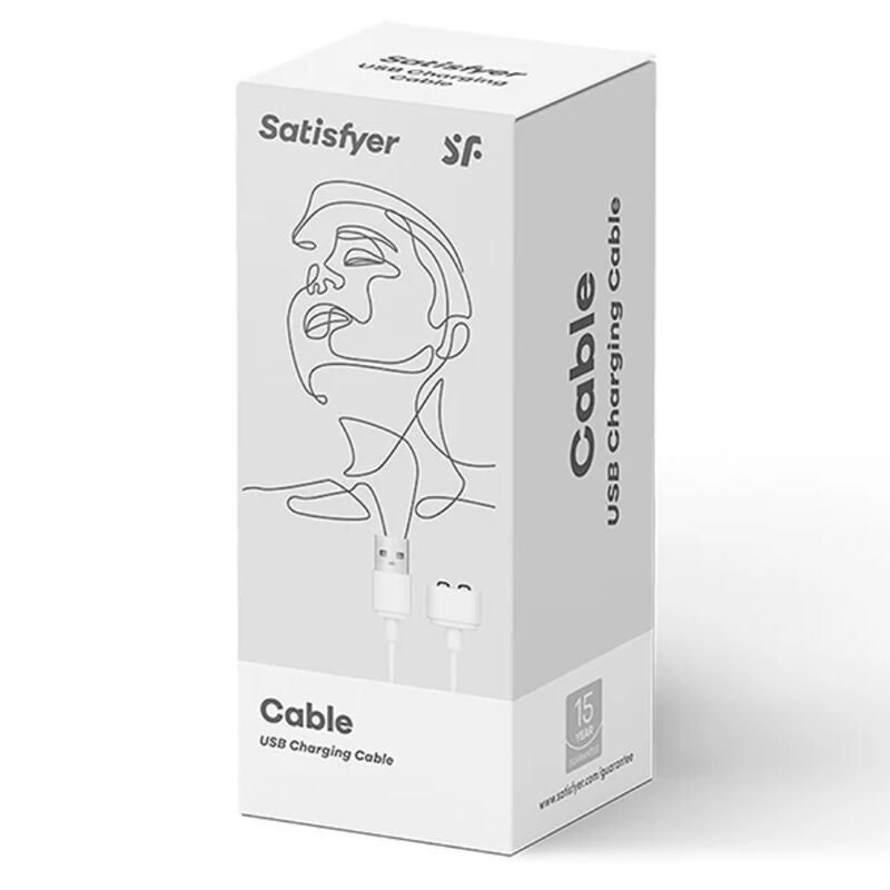 SATISFYER - CABLE DE CARGA BLANCO