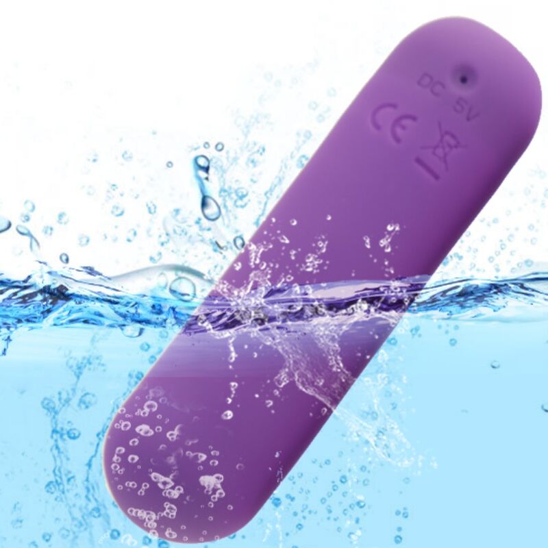 ARMONY - SPLASH JOIE VIBRADOR BALA SILICONA CONTROL REMOTO 10 VIBRACIONES 75 X 19 CM MORADO
