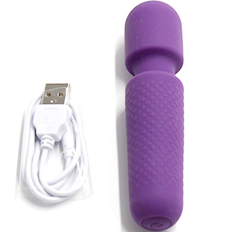 ARMONY - TU MASAJEADOR Y VIBRADOR MÁGICO RECARGABLE 10 VIBRACIONES VARITA PUNTOS MORADO