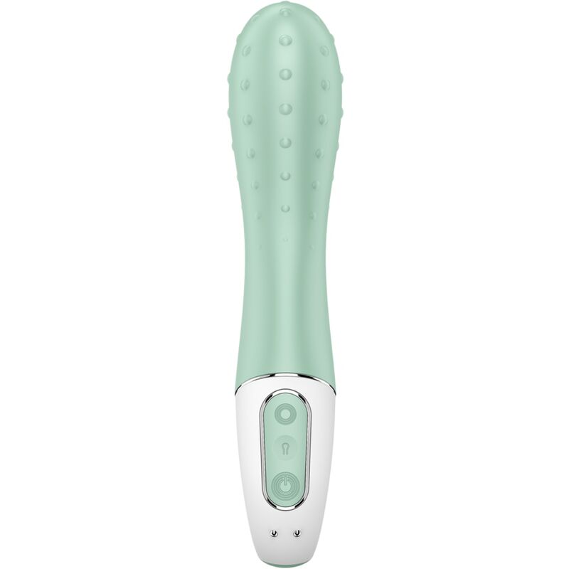 SATISFYER - VIBRADOR CON BOMBA DE AIRE 3 PUNTOS G INFLABLES MENTA