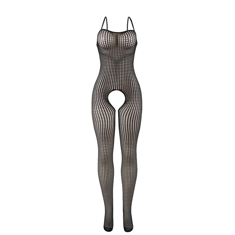 SUBBLIME - 951726 BODYSTOCKING DE RED ELÁSTICA NEGRO SIN ENTREPIERNA TALLA ÚNICA