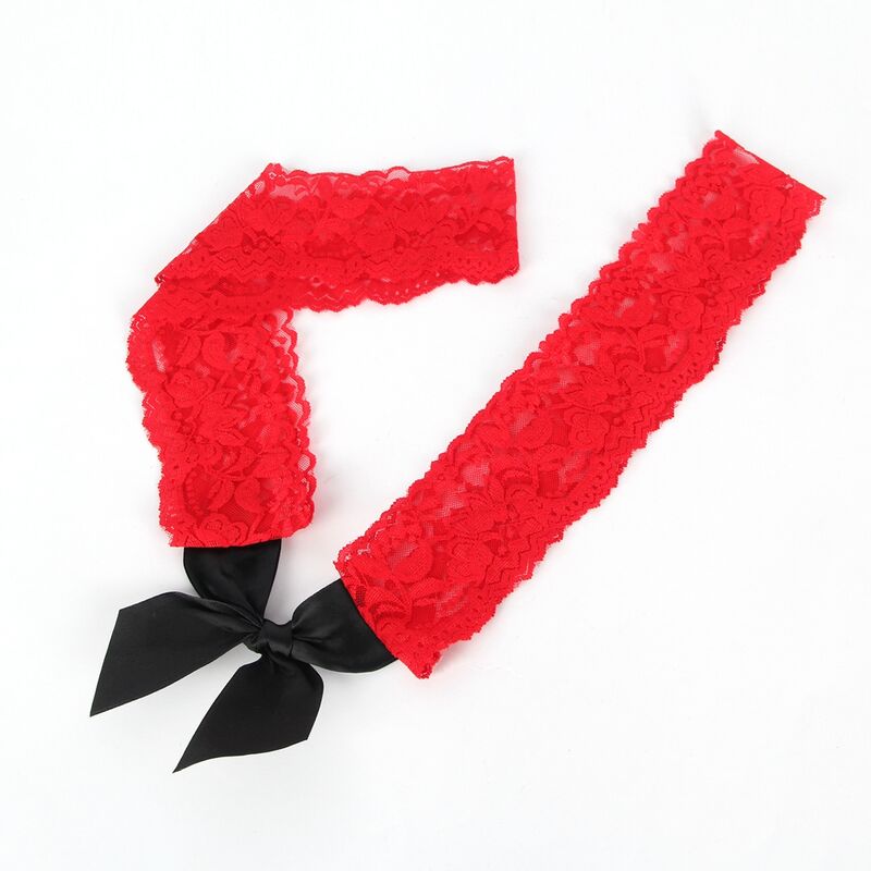 SUBBLIME - 952068 VESTIDO CORTO DE RED CON COSTURAS NEGRAS Y ROJAS TALLA ÚNICA