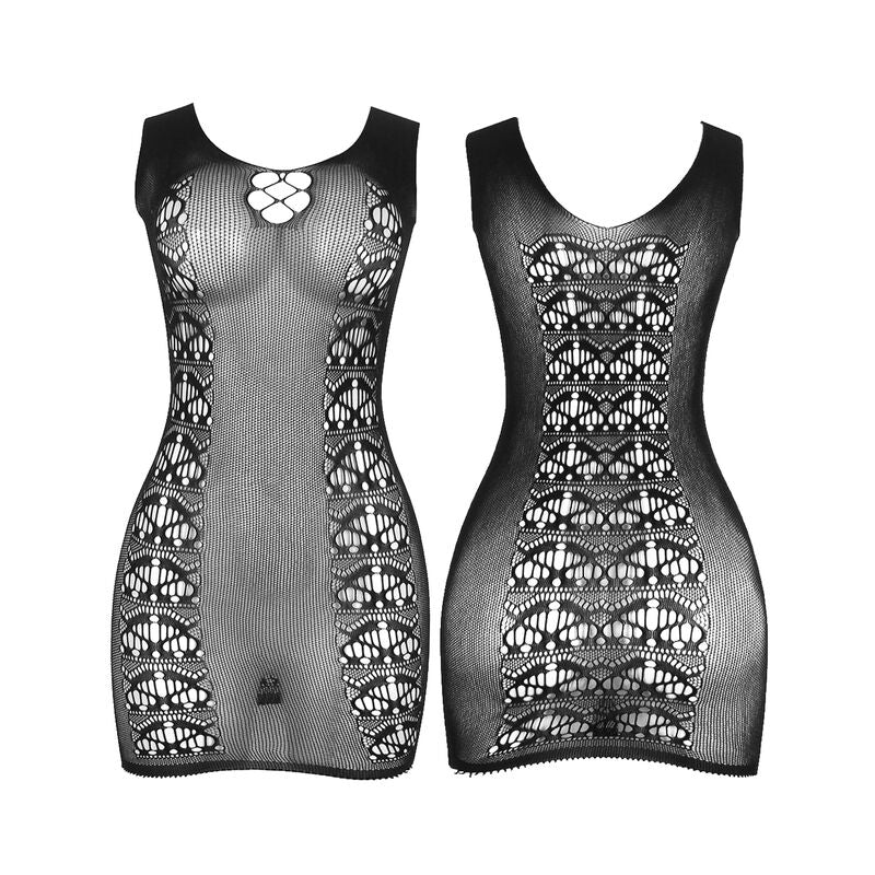 SUBBLIME - 952167 VESTIDO CORTO DE RED ELÁSTICA NEGRO TALLA ÚNICA