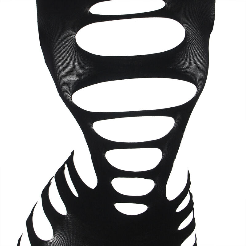 SUBBLIME - 952266 VESTIDO DE RED ELÁSTICA DE MANGA LARGA NEGRO TALLA ÚNICA