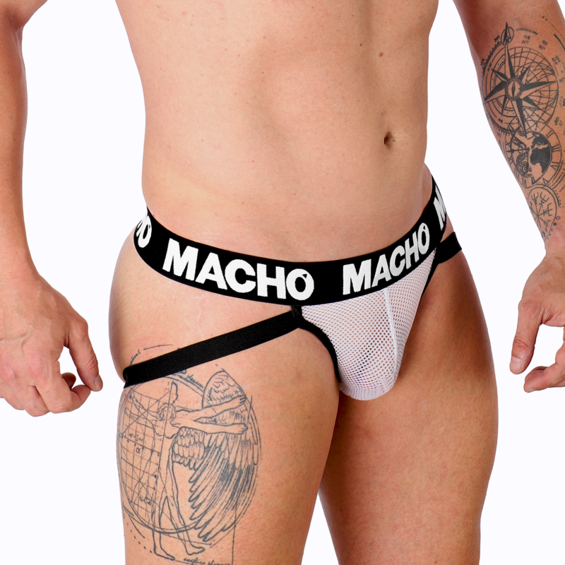 MACHO - MX26X1 JOCK GRID BLANCO S