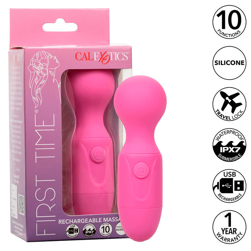 CALEXOTICS - MASSAGGIATORE RICARICABILE PER LA PRIMA VOLTA 10 VIBRAZIONI ROSA