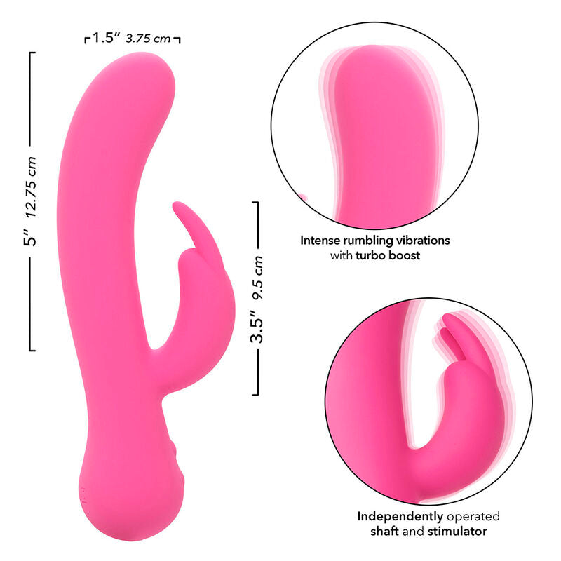 CALEXOTICS - VIBRATORE PER LA PRIMA VOLTA RABBIT RICARICABILE ROSA