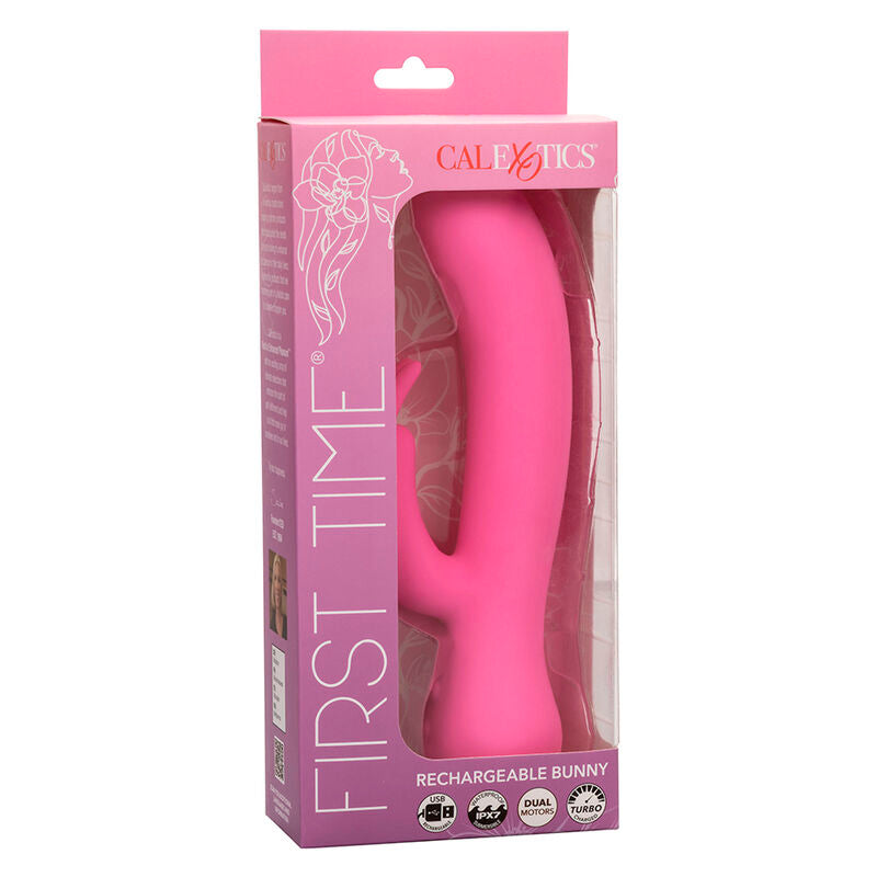 CALEXOTICS - VIBRATORE PER LA PRIMA VOLTA RABBIT RICARICABILE ROSA