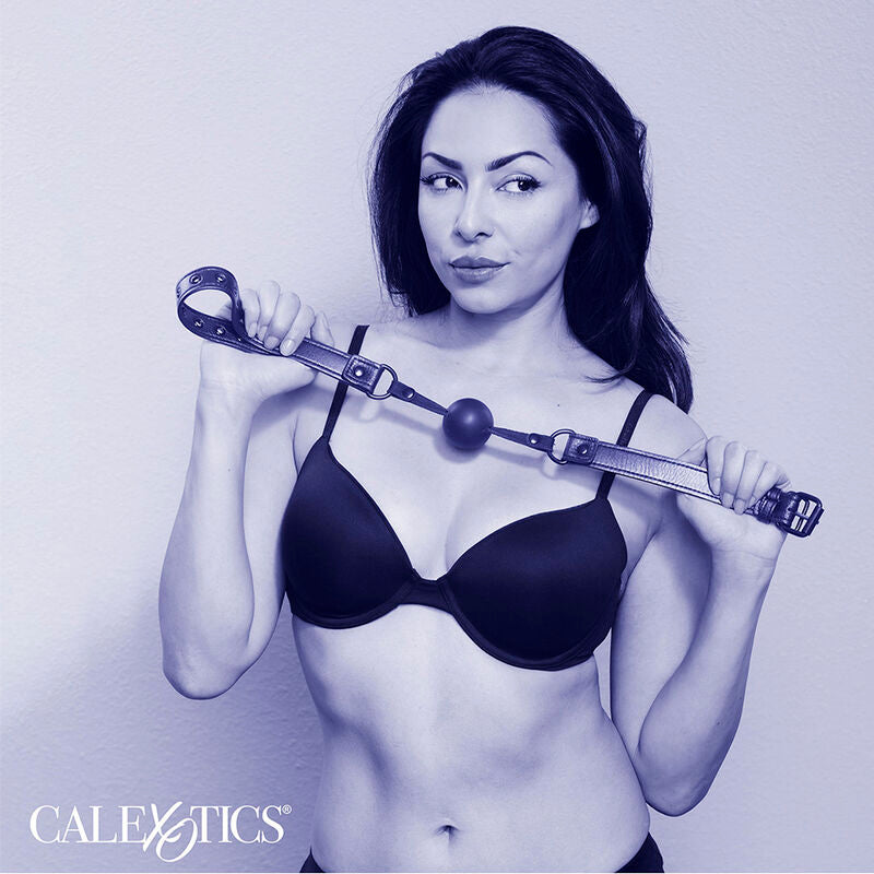CALEXOTICS - BALL GAG NOTTURNO IN SILICONE NERO