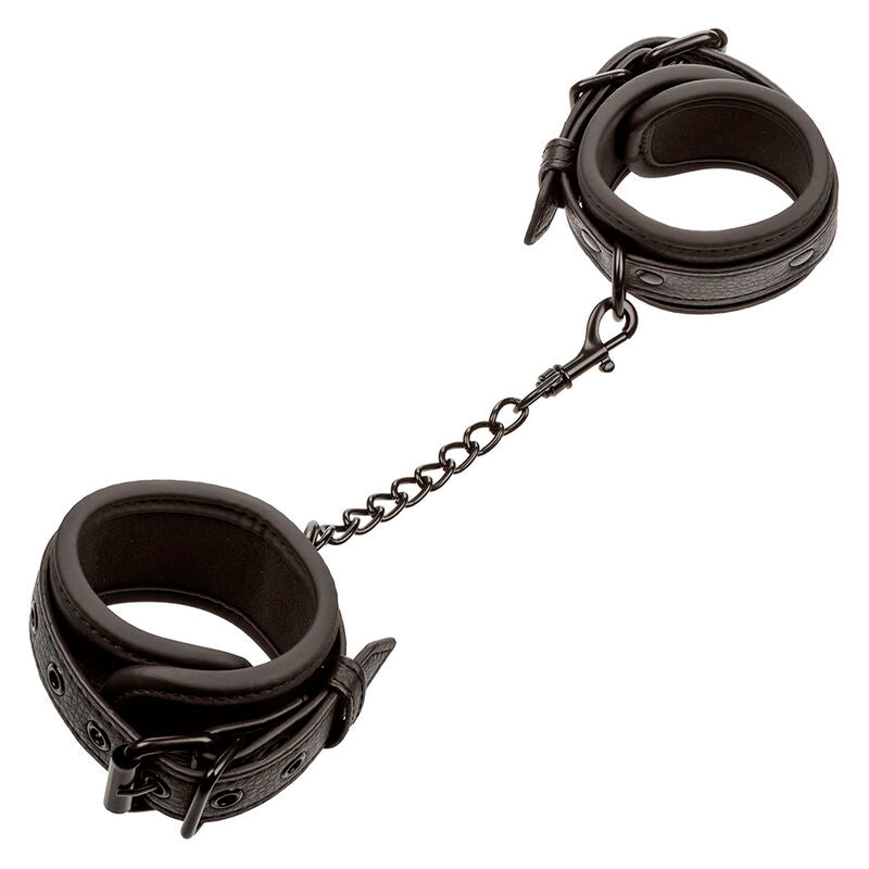 CALEXOTICS - MANICHETTE DA POLSO IN PELLE NOTTURNE REGOLABILI NERE