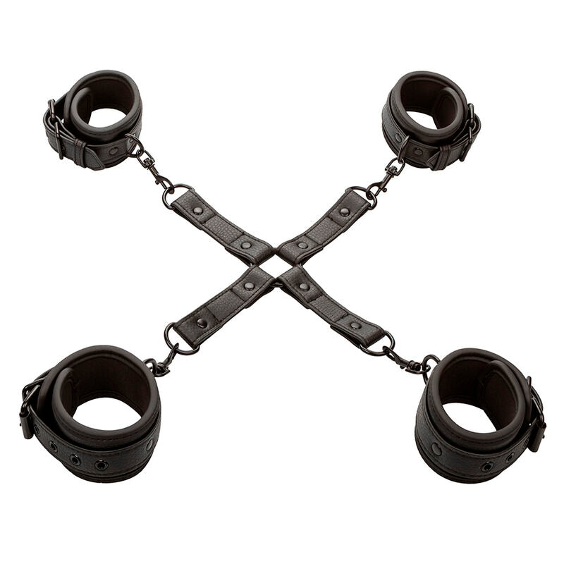 CALEXOTICS - CONNETTORE NOCTURNAL HOG TIE CUERO REGOLABILE NERO