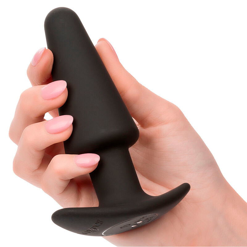 CALEXOTICS - ROCK BOTTOM TAPPETINO ANALE CONICO 10 VIBRAZIONI SILICONE NERO