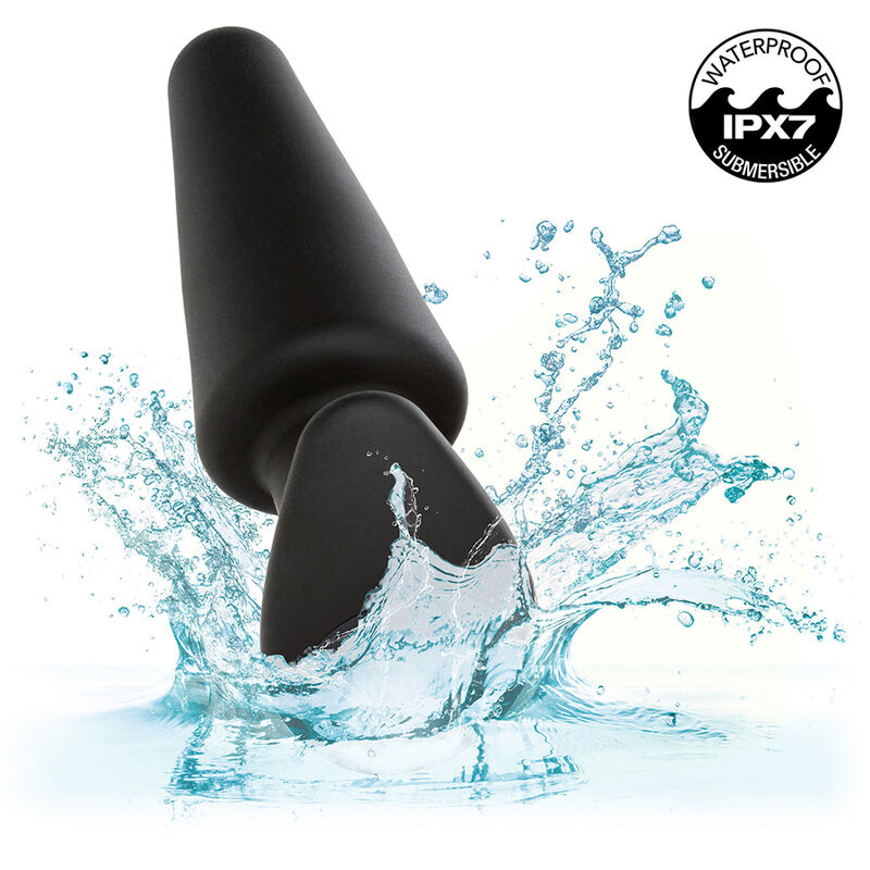 CALEXOTICS - ROCK BOTTOM TAPPETINO ANALE CONICO 10 VIBRAZIONI SILICONE NERO