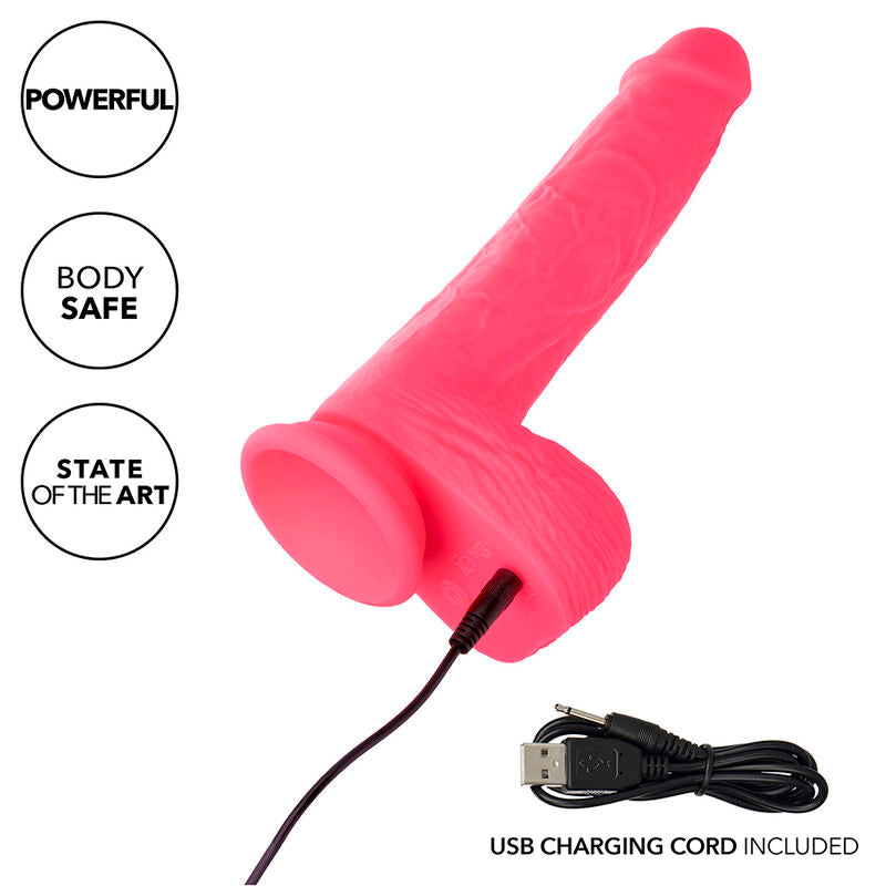 CALEXOTICS - VIBRATORE REALISTICO 10 VIBRAZIONI ROSA