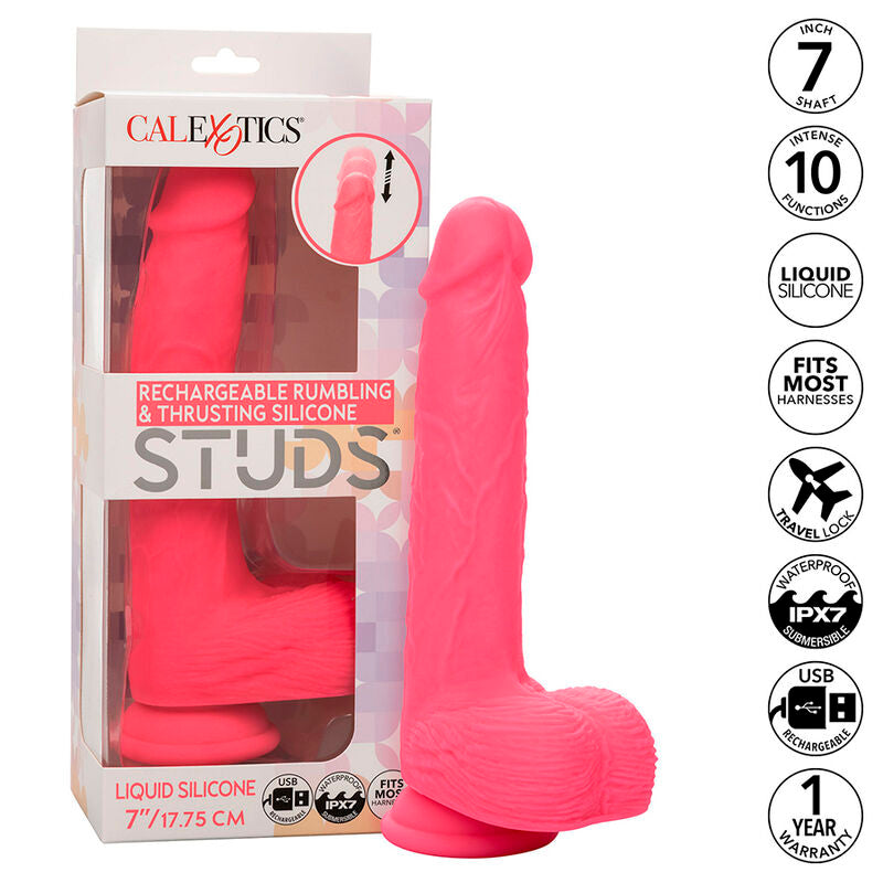 CALEXOTICS - VIBRATORE REALISTICO 10 VIBRAZIONI ROSA