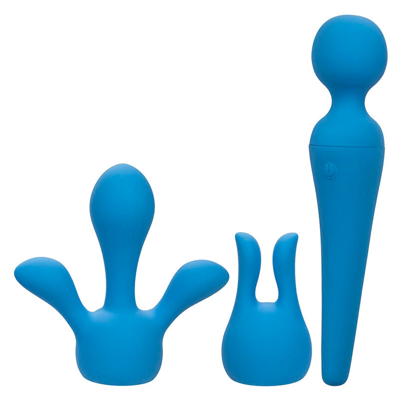 CALEXOTICS - KIT COUTURE VARILLA VIBRADORA 10 VIBRACIONES AZUL