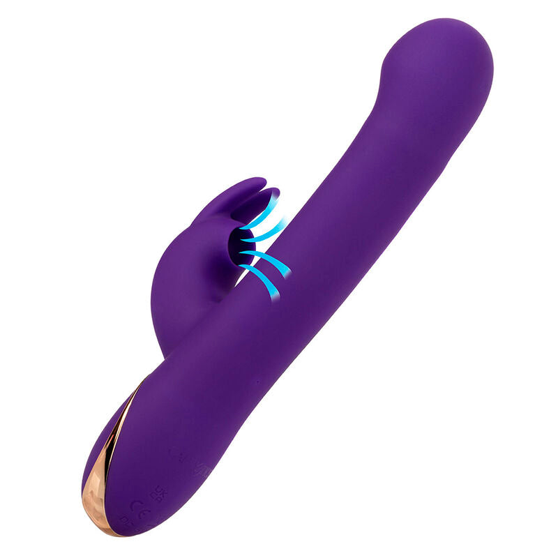 CALEXOTICS - VIBRADOR Y ESTIMULADOR JACK RABBIT 7 NIVELES DE VIBRACIÓN Y ONDAS ESTIMULANTES AZUL