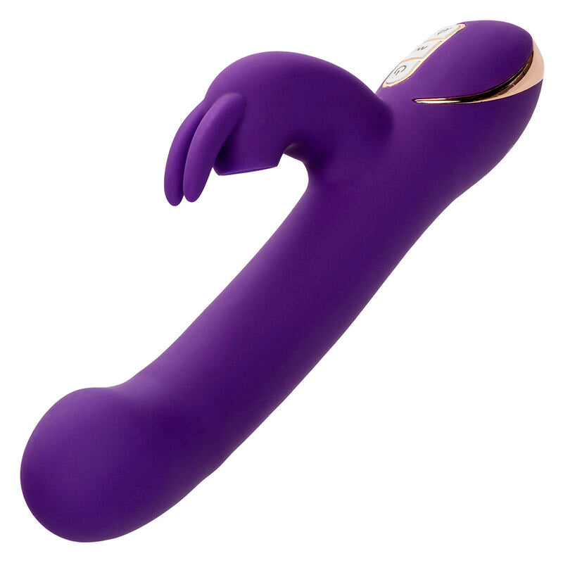 CALEXOTICS - VIBRADOR Y ESTIMULADOR JACK RABBIT 7 NIVELES DE VIBRACIÓN Y ONDAS ESTIMULANTES AZUL