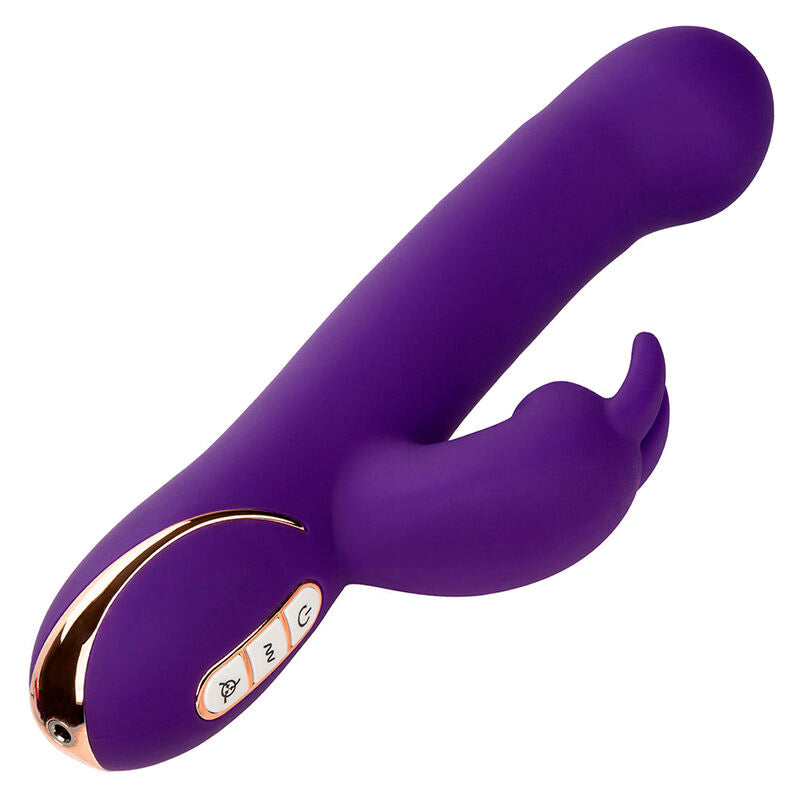CALEXOTICS - VIBRADOR Y ESTIMULADOR JACK RABBIT 7 NIVELES DE VIBRACIÓN Y ONDAS ESTIMULANTES AZUL
