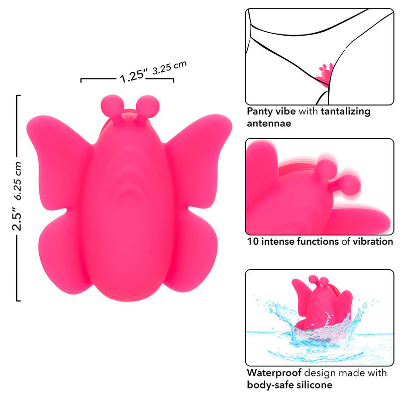 CALEXOTICS - NEON VIBES EL ESTIMULADOR FLUTTER VIBE 10 VIBRACIONES ROSA