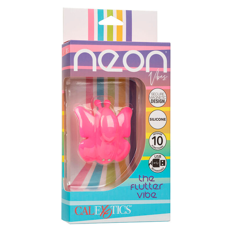 CALEXOTICS - NEON VIBES EL ESTIMULADOR FLUTTER VIBE 10 VIBRACIONES ROSA