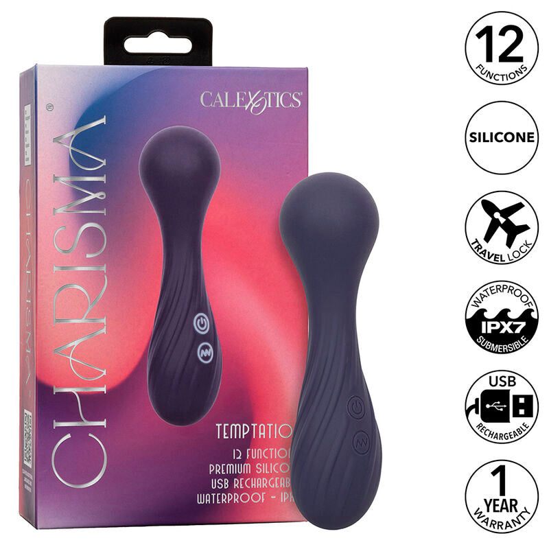 CALEXOTICS - MASSAGGIATORE CHARISMA TEMPTATION 12 FUNZIONI VIOLA