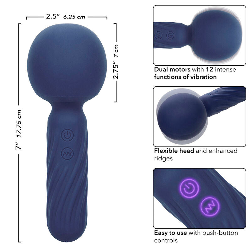 CALEXOTICS - MASSAGGIATORE CHARISMA SEDUCTION 12 FUNZIONI 17,75 CM X 6,25 CM VIOLA