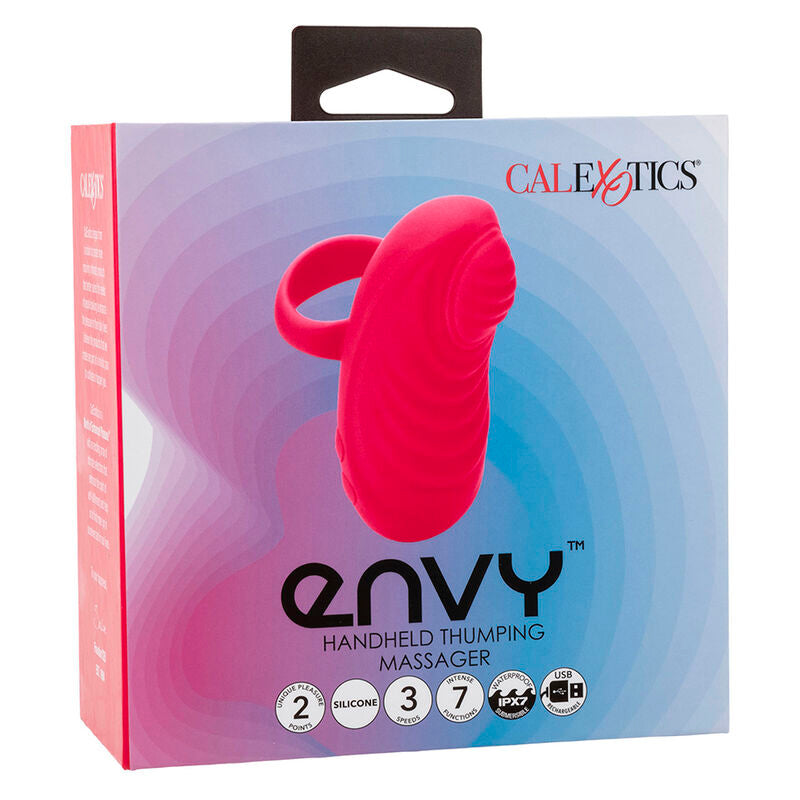 CALEXOTICS - ENVY MASSAGGIATORE PALMARE A SFERA ROTANTE 7 VIBRAZIONI ROSA