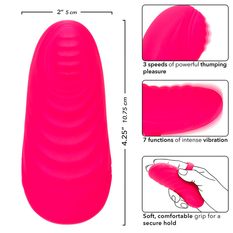 CALEXOTICS - ENVY MASSAGGIATORE PALMARE A SFERA ROTANTE 7 VIBRAZIONI ROSA