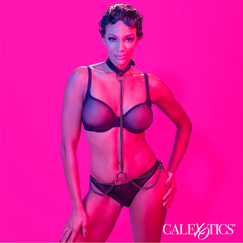 CALEXOTICS - COLLARE E GUINZAGLIO A CATENA EUPHORIA