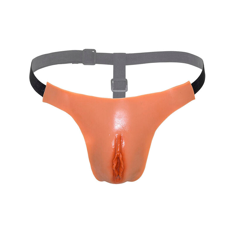 DESEO OCULTO - ALTER EGO TANGA VAGINA ABIERTA AJUSTABLE CARNE