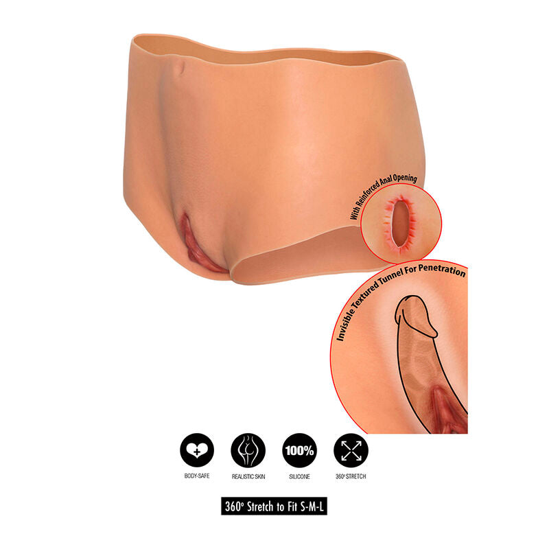 DESEO OCULTO - ALTER EGO VAGINA ABIERTA Y CULO CALZONCILLO CINTURA MEDIANA CARNE
