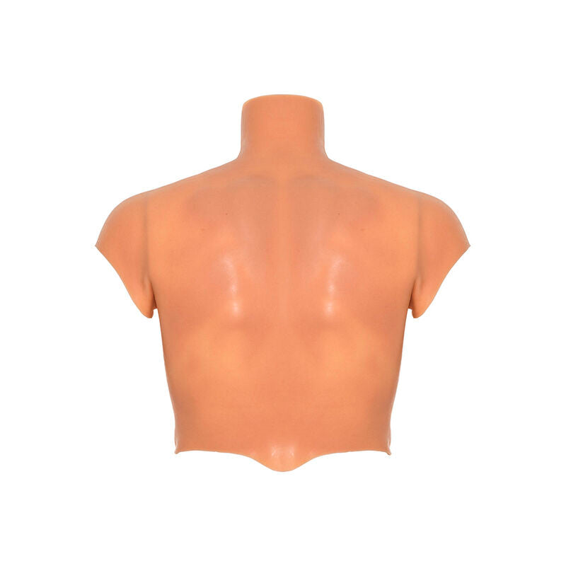 DESEO OCULTO - CAMISA DE TORSO MASCULINO DE SILICONA DE ALTER EGO CON ABS CARNE