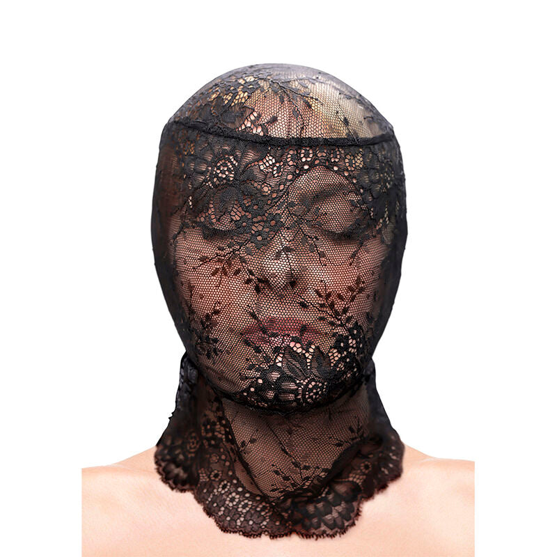 NS NOVELTIES - CAPPUCCIO IN PIZZO FETISH &amp; FASHION NERO
