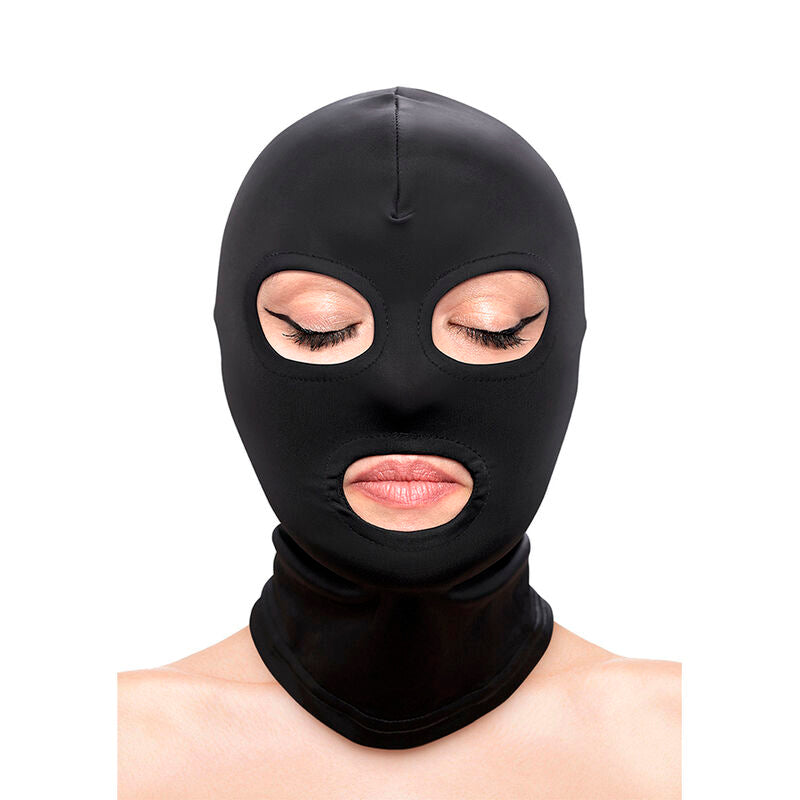NOVEDADES NS - FETICHE Y MODA CUBIERTA PARA OJOS Y BOCA DE NYLON NEGRO
