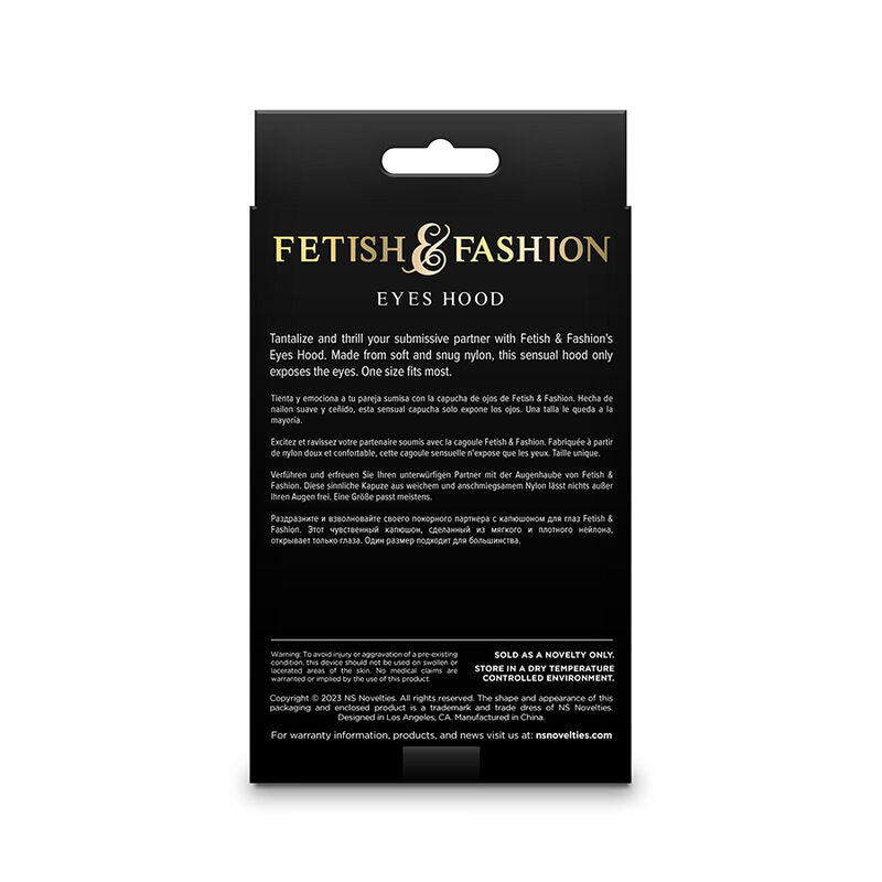 NOVEDADES NS - FETICHE Y MODA OJOS CAPUCHA NYLON BLANCA