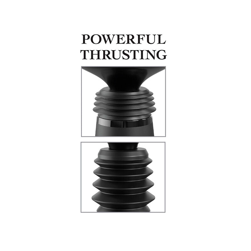 SERIE FETISH FANTASY - MORSETTO PER DILDO BODY DOCK THRUSTER CON 7 MODALITÀ DI SPINTA NERO