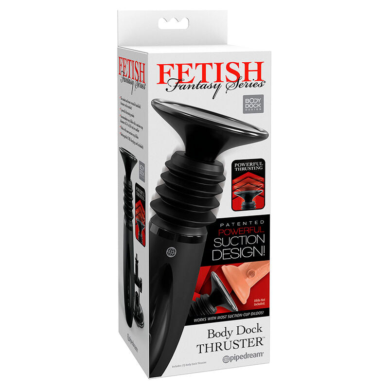 SERIE FETISH FANTASY - MORSETTO PER DILDO BODY DOCK THRUSTER CON 7 MODALITÀ DI SPINTA NERO